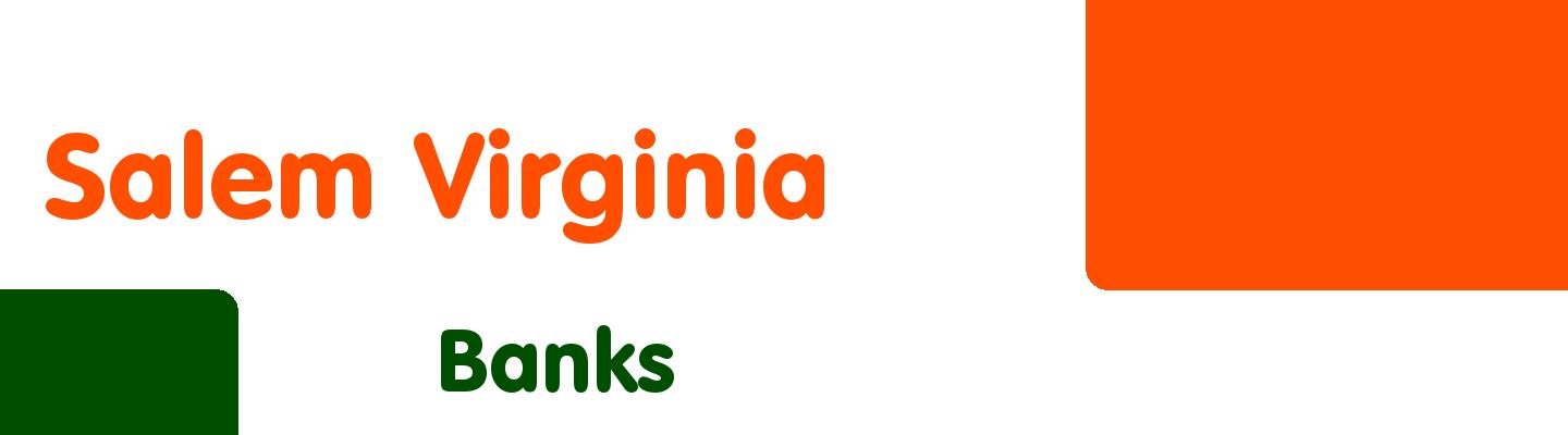 Best banks in Salem Virginia - Rating & Reviews